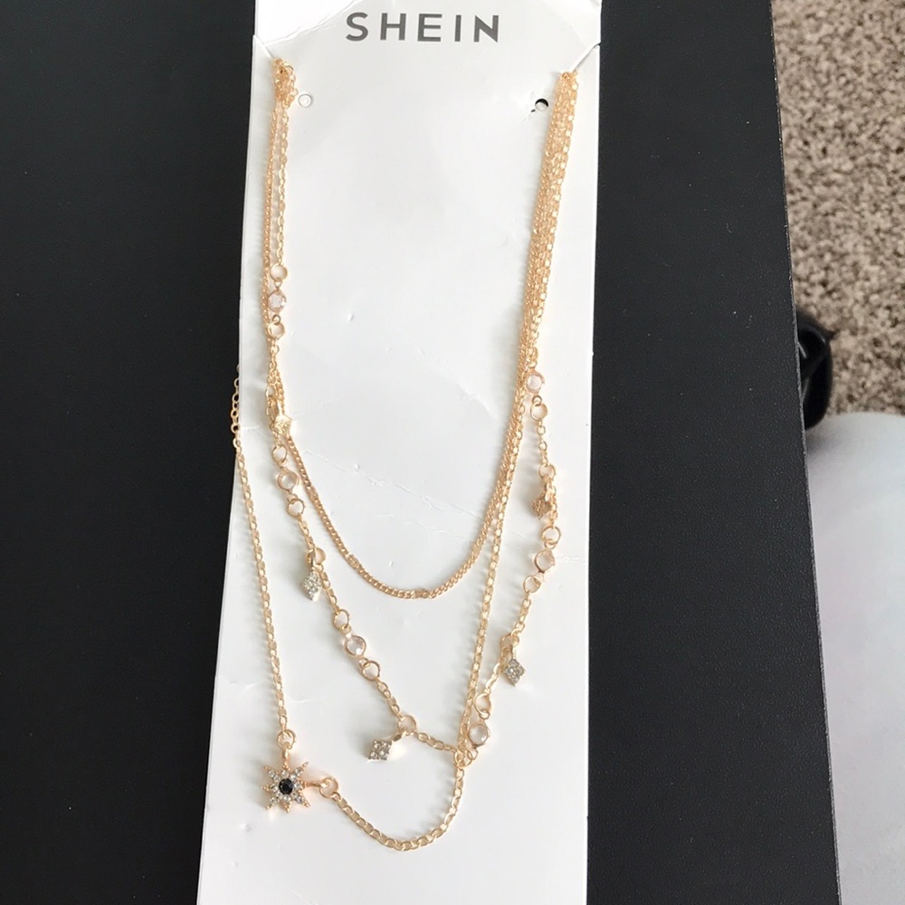 3 Layered Gold Necklace